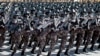 North Korea File- ၂၀၁၈ ခုနှစ် စက်တင်ဘာ ၉ ရက်၊ မြောက်ကိုရီးယားနိုင်ငံ ပြုံယမ်းတွင် နှစ် ၇၀ ပြည့် အထိမ်းအမှတ် စစ်ရေးပြ ချီတက်ပွဲ၌ စစ်သားများ ချီတက်ခဲ့ကြသည်။ (ဓာတ်ပုံ - Ng Han Guan၊ File)