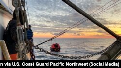 Good Samaritans came across the life raft on Oct. 26, 2023. A second individual who started the journey with the survivor remains missing. The incident remains under investigation.