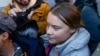 Climate activist Greta Thunberg walks outside Westminster Magistrates' Court in London, Nov. 15, 2023. 