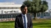 British Prime Minister Rishi Sunak speaks to the media as he arrives at Ben Gurion Airport, near Tel Aviv, Israel, Oct. 19, 2023. 
