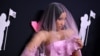 FILE - U.S. rapper and singer Nicki Minaj arrives for the MTV Video Music Awards at the Prudential Center in Newark, New Jersey, on September 12, 2023.