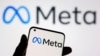FILE - A smartphone with Meta logo is seen in this illustration taken Oct. 28, 2021. 