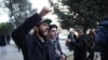 Fevralın 20-də "Bəxtiyar Hacıyevi azad et!" şüarı ilə aksiya, Afiəddin Məmmədov və Samir Sultanov (foto mənbə : VOA)