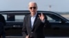 លោកប្រធានាធិបតី Joe Biden និយាយទៅកាន់អ្នកយកព័ត៌មាននៅពេលគាត់មកដល់មូលដ្ឋានរួម Andrews ក្នុងរដ្ឋ Maryland ខណៈកំពុងធ្វើដំណើរទៅកាន់សេតវិមាន ថ្ងៃទី១៨ ខែសីហា ឆ្នាំ២០២៤។