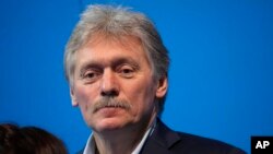 Juru bicara Kremlin Dmitry Peskov usai pemilihan presiden di Moskow di Moskow, Rusia, Minggu, 17 Maret 2024. (Foto: AP)