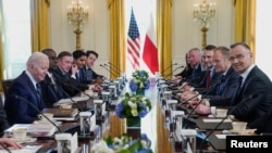 Rais Joe Biden akikutana na Rais wa Poland Andrzej Duda kwenye White House, Machi 12, 2024. Picha ya Reuters