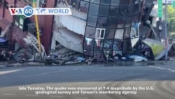 VOA60 World - At least nine people dead, hundreds injured after powerful quake hit Taiwan