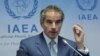라파엘 그로시 국제원자력기구(IAEA) 사무총장이 5일 오스트리아 빈에서 열린 정기이사회에서 기자회견을 했다.