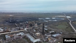 A view shows the Kostenko coal mine operated by ArcelorMittal Temirtau, as a rescue operation continues following a mine fire, in Karaganda, Kazakhstan, Oct. 28, 2023. 