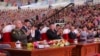 មេដឹកនាំ​កូរ៉េ​ខាងជើង​លោក​ Kim Jong Un សមាជិក​បក្សកុម្មុយនីស្ត​ចិន Li Hongzhong (ស្តាំទីបួន) និង​មន្ត្រីការពារជាតិ​រុស្ស៊ី​ចូល​រួម​ពិធី​បុណ្យ​ខួប​សង្រ្គាមមួយឆ្នាំ​នៅ​ទីក្រុងព្យុងយ៉ាង​កាលពីថ្ងៃទី​២៧ កក្កដា ឆ្នាំ២០២៣៕