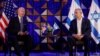 အစ္စရေးနိုင်ငံ Tel Aviv မြို့တော်မှာ အစ္စရေးဝန်ကြီးချုပ် Benjamin Netanyahu နဲ့တွေ့ဆုံနေတဲ့ အမေရိကန်သမ္မတ ဂျိုးဘိုင်ဒန် (အောက်တိုဘာ ၁၈၊ ၂၀၂၃)