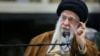 Iran's supreme leader, Ayatollah Ali Khamenei, looks on during a meeting at an IRGC Aerospace Force achievements exhibition in Tehran, Iran, Nov. 19, 2023. (Office of Iran's Supreme Leader/West Asia News Agency via Reuters) 
