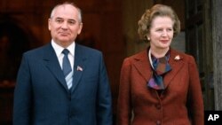 Mikhail Gorbachev and Margaret Thatcher, 1984