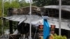 A shop is seen in an aftermath of an explosion which ripped through the southern Thailand province of Yala in what appeared to be multiple coordinated attacks in several locations, in Yala, Thailand, Aug. 17, 2022.