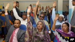 Wabunge wa Somalia katika mojawapo ya vikao vya bunge