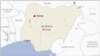 Map of Nigeria showing the location of Kanya, Lagos and Abuja