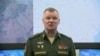 This video grab taken from a handout footage released by the Russian Defence Ministry on April 23, 2022, shows Russian Defense Ministry spokesman Major General Igor Konashenkov holding a briefing. 