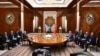 İlham Əliyevin, Rəcəb Tayyib Ərdoğanın və Sərdar Berdiməhəmmədov (Rəsmi foto, Mənbə Azərbaycan Prezidentinin rəsmi saytı)
