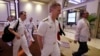 FILE - U.S. Vice Admiral Joseph P. Aucoin, commander of U.S. 7th Fleet.
