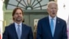 U.S. President Joe Biden and Uruguayan President Luis Lacalle Pou pose for a photo at the White House in Washington on Nov. 3, 2023, during the inaugural Americas Partnership for Economic Prosperity Leaders’ Summit.