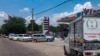 Long lines of vehicles wait at a filling station Tuesday, April 19, 2022, in Yangon, Myanmar. (AP Photo)