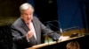 United Nations Secretary General Antonio Guterres addresses the opening of the 74th session of the United Nations General Assembly at U.N. headquarters in New York City, New York