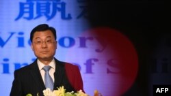 ফাইল ফটো- চীনের শেই ফেং হংকং-এ একটি সংবাদ সম্মেলনে বক্তব্য রাখছেন। শেই, যুক্তরাষ্ট্রের চীনা বেলুনকে ভূপাতিত করাকে “আন্তর্জাতিক অনুশীলনের গুরুতর লঙ্ঘন” বলে অভিহিত করেন; ৭ ফেব্রুয়ারি, ২০২০।