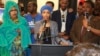 Ilhan Omar après avoir remporté les primaires à Minneapolis dans le Minnesota, le 9 août 2016. (M. Olad Hassan/VOA)