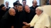 Pope Francis meets with Seminarians of the Diocese of Rome during his 86th birthday at the Vatican, Dec. 17, 2022.