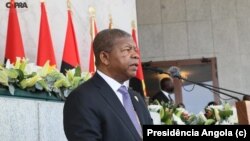 João Lourenço discursa na sua tomada de posse como Presidente de Angola.