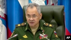 Waziri wa ulinzi wa Russia Sergei Shoigu