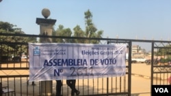 Assembleia de voto no Uíge, Angola, 2017
