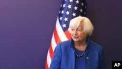 美國財政部長耶倫（Janet Yellen）週二在韓國首爾訪問。 （2022年7月19日）