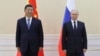 中国领导人习近平与俄罗斯总统普京在乌兹别克斯坦撒马尔罕参加上海合作组织峰会期间举行会晤。（2022年9月15日）