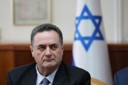 FILE - Israel's acting foreign minister Israel Katz, who also serves as intelligence and transport minister, attends the weekly cabinet meeting in Jerusalem, Feb. 24, 2019.