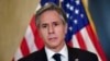 FILE - U.S. Secretary of State Antony Blinken speaks to the media after a closed-door morning session of U.S.-China talks in Anchorage, Alaska, March 19, 2021.