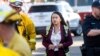 FILE - Oakland Mayor Sheng Thao visits emergency responders battling the Keller Fire in Oakland, Calif., Oct. 18, 2024. 