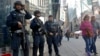 Officers from the New York Police Department's anti-terror unit patrol Times Square, Nov. 4, 2016. Police and the FBI are assessing information they received of a possible al-Qaida terror attack against the U.S. on the eve of Election Day.