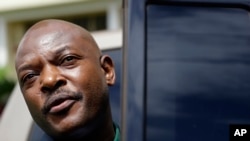 Le président Pierre Nkurunziza du Burundi après la tentative de coup d'Etat