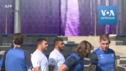 Entrainement avant la finale de la Coupe du Monde de rugby