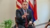 William A. Heidt, U.S. ambassador to Cambodia, during an interview at the U.S. Embassy in Phnom Penh, Cambodia on February 10, 2016 with VOA Khmer's Neou Vannarin. It is the ambassador's first interview with a media outlet since he became ambassador in September 2015. (Nov Povleakhena/VOA Khmer)
