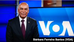 Adalberto Costa Júnior, presidente da UNITA, em entrevista nos estúdios da Voz da América em Washington, DC, no dia 22 de Junho de 2022.