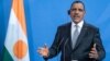 Le président nigérien Mohamed Bazoum lors d'une conférence de presse à la Chancellerie de Berlin, le 8 juillet 2021.