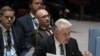 FILE - Ukraine's Ambassador to the United Nation Volodymyr Yelchenko addresses the U.N. Security Council during a council meeting on Ukraine, at U.N. headquarters in New York, Nov. 26, 2018.