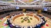 Table ronde lors d'un sommet de l'UE à Bruxelles, le 21 juin 2019.