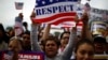 Protesters calling for comprehensive immigration reform gather on the Washington Mall, Oct. 8, 2013. 