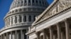 FILE - The Senate (R) and the Capitol Dome are seen in Washington.