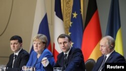 На парижской встрече в "нормандском формате" 9 декабря 2019 г. 