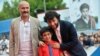 Turkish director Kaan Mujdeci (R), actor Dogan Izci (C) and actor Muttalip Mujdeci arrive for the screening of the movie "Sivas" presented in competition at the 71st Venice Film Festival on Sept. 3, 2014 at Venice Lido. 