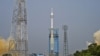 This handout photo taken and released by Indian Space Research Organisation (ISRO) on October 21, 2023, shows the lift-off of the Gaganyaan Test Vehicle (TV) from the Satish Dhawan Space Centre in Sriharikota, an island off the coast of southern Andhra Pr